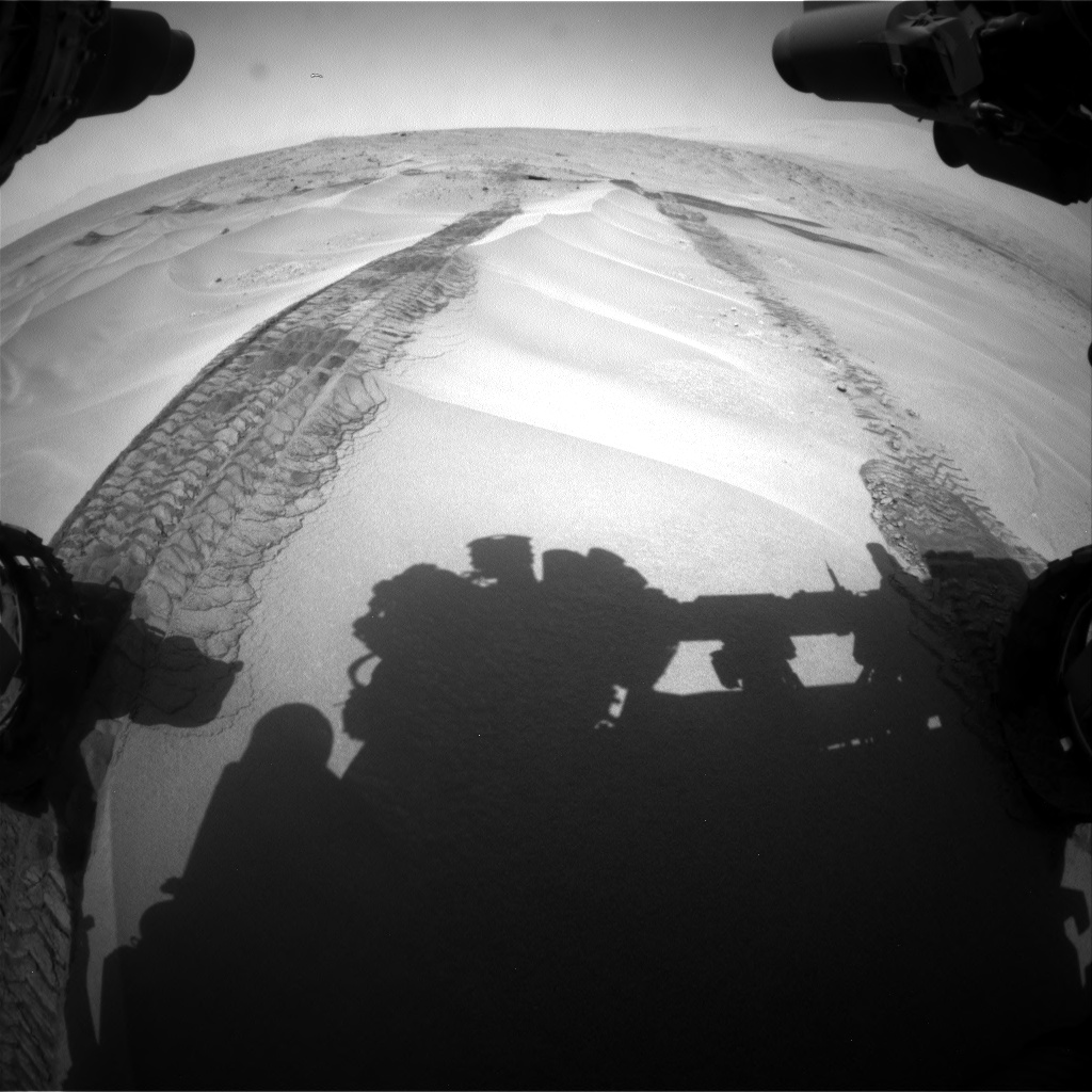 Nasa's Mars rover Curiosity acquired this image using its Front Hazard Avoidance Camera (Front Hazcam) on Sol 676, at drive 142, site number 38