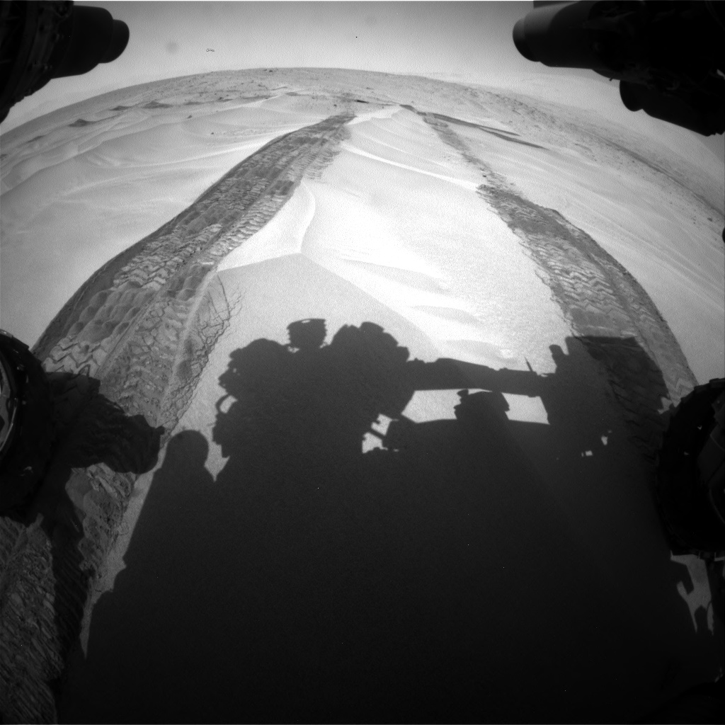 Nasa's Mars rover Curiosity acquired this image using its Front Hazard Avoidance Camera (Front Hazcam) on Sol 676, at drive 166, site number 38