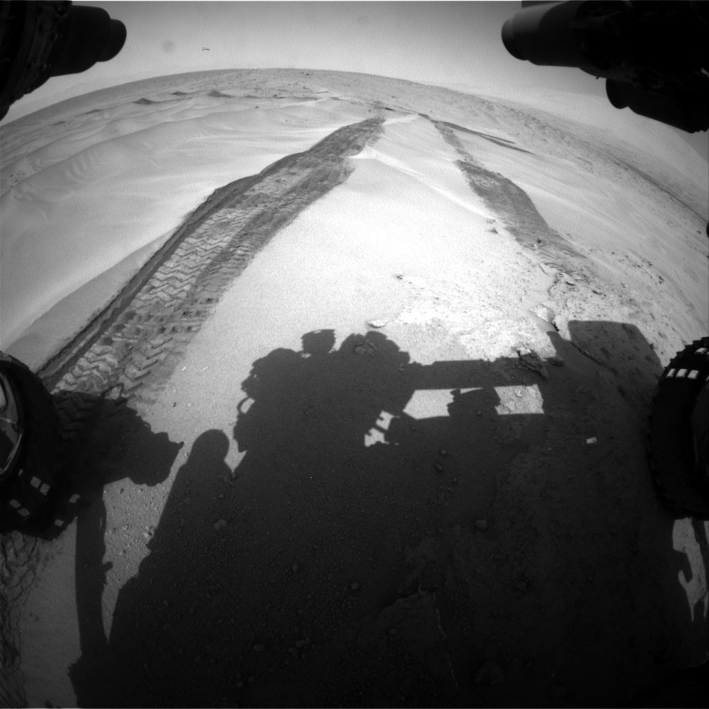 Nasa's Mars rover Curiosity acquired this image using its Front Hazard Avoidance Camera (Front Hazcam) on Sol 676, at drive 190, site number 38