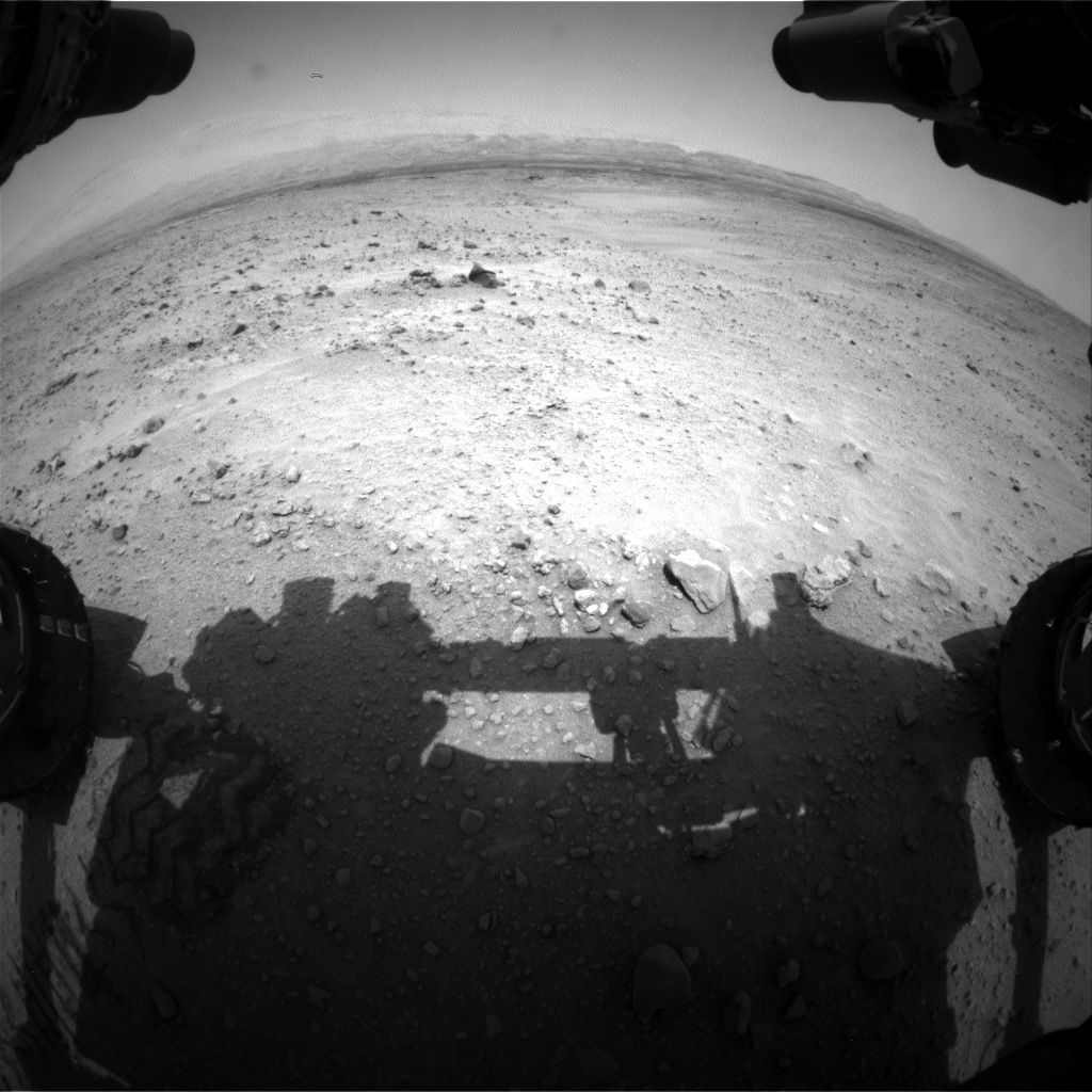Nasa's Mars rover Curiosity acquired this image using its Front Hazard Avoidance Camera (Front Hazcam) on Sol 677, at drive 338, site number 38
