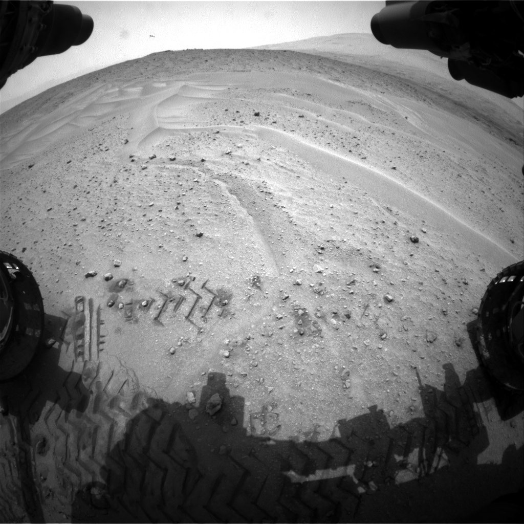 Nasa's Mars rover Curiosity acquired this image using its Front Hazard Avoidance Camera (Front Hazcam) on Sol 679, at drive 792, site number 38