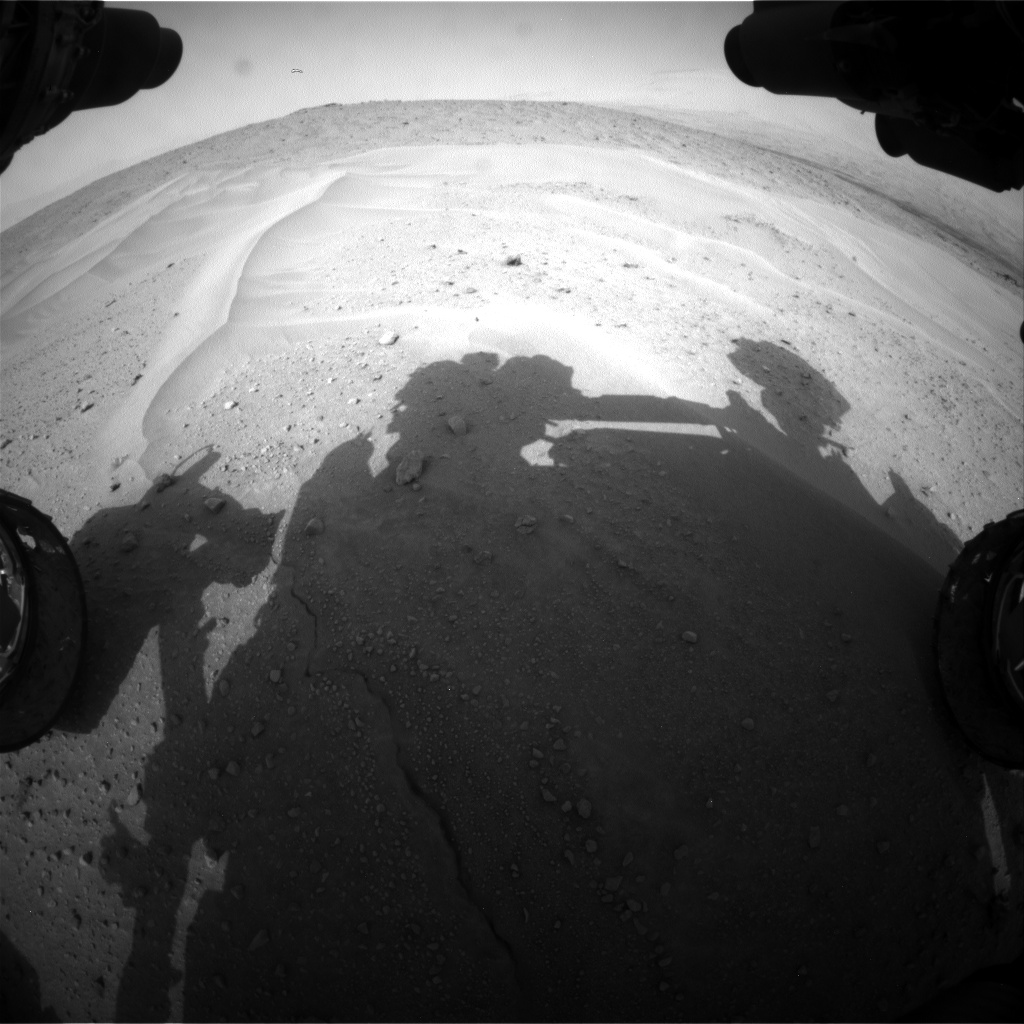 Nasa's Mars rover Curiosity acquired this image using its Front Hazard Avoidance Camera (Front Hazcam) on Sol 679, at drive 816, site number 38