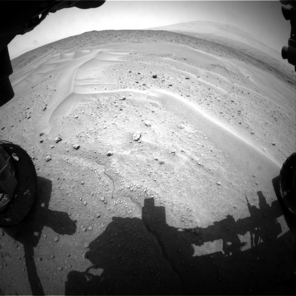 Nasa's Mars rover Curiosity acquired this image using its Front Hazard Avoidance Camera (Front Hazcam) on Sol 683, at drive 816, site number 38