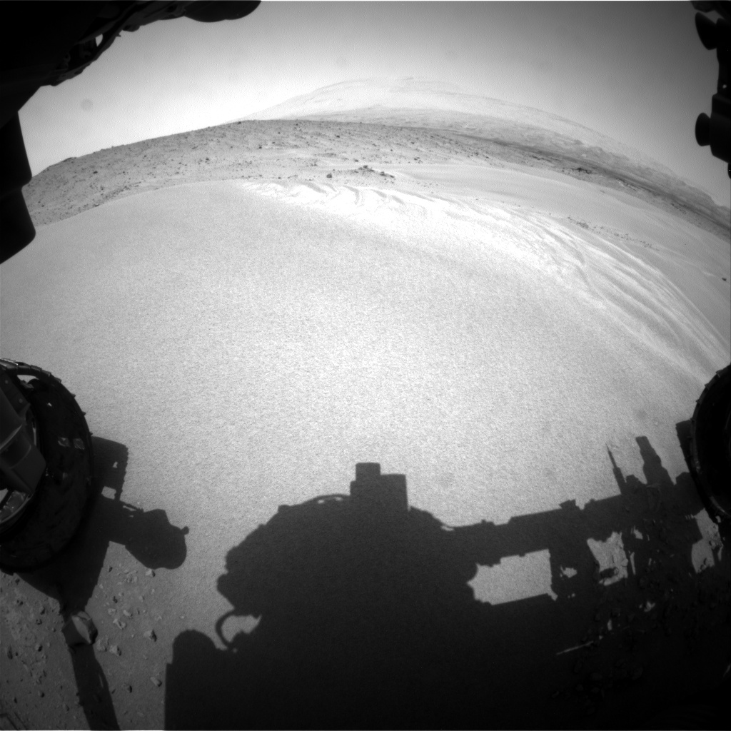 Nasa's Mars rover Curiosity acquired this image using its Front Hazard Avoidance Camera (Front Hazcam) on Sol 683, at drive 858, site number 38