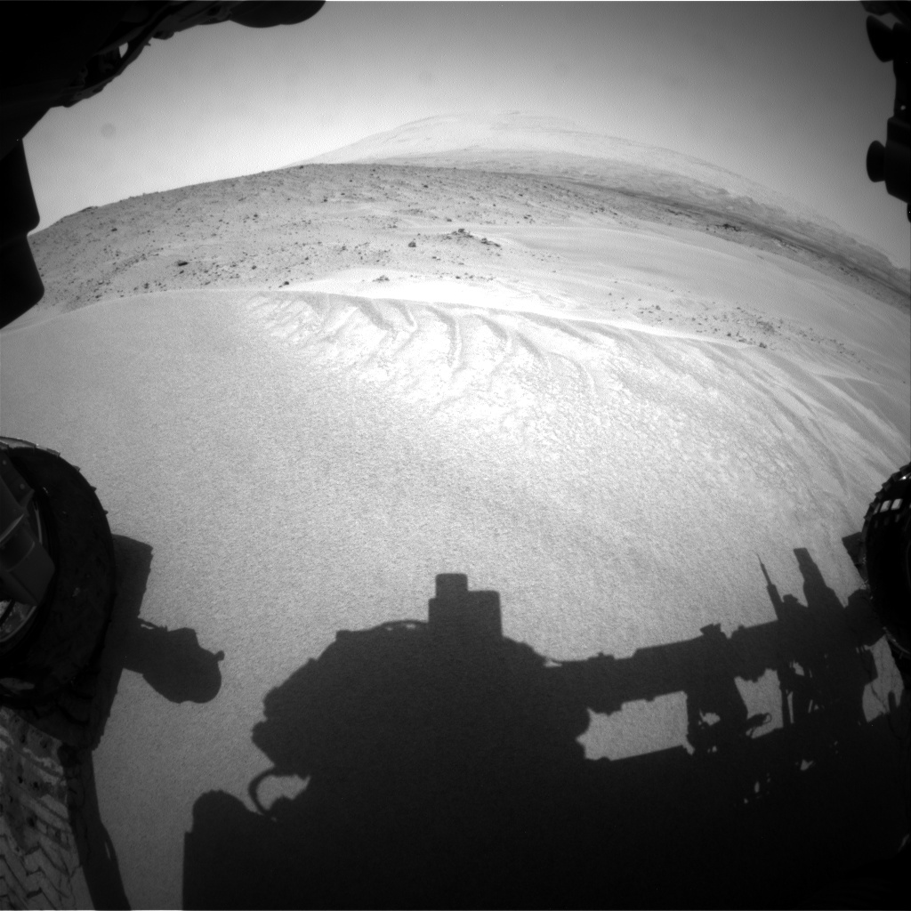 Nasa's Mars rover Curiosity acquired this image using its Front Hazard Avoidance Camera (Front Hazcam) on Sol 683, at drive 870, site number 38