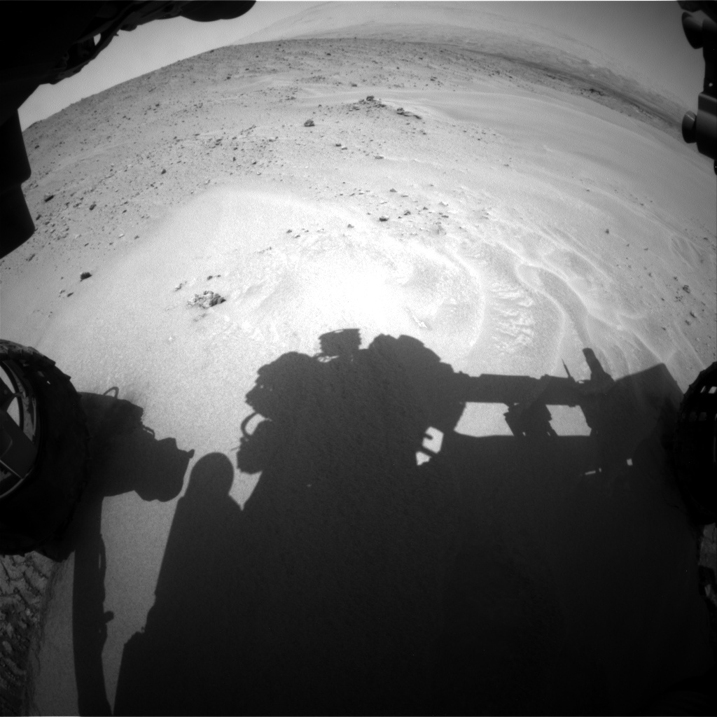 Nasa's Mars rover Curiosity acquired this image using its Front Hazard Avoidance Camera (Front Hazcam) on Sol 683, at drive 912, site number 38