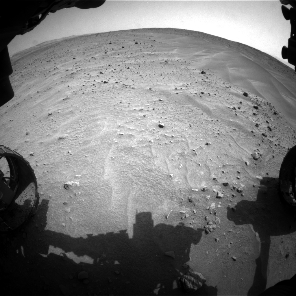 Nasa's Mars rover Curiosity acquired this image using its Front Hazard Avoidance Camera (Front Hazcam) on Sol 683, at drive 1266, site number 38