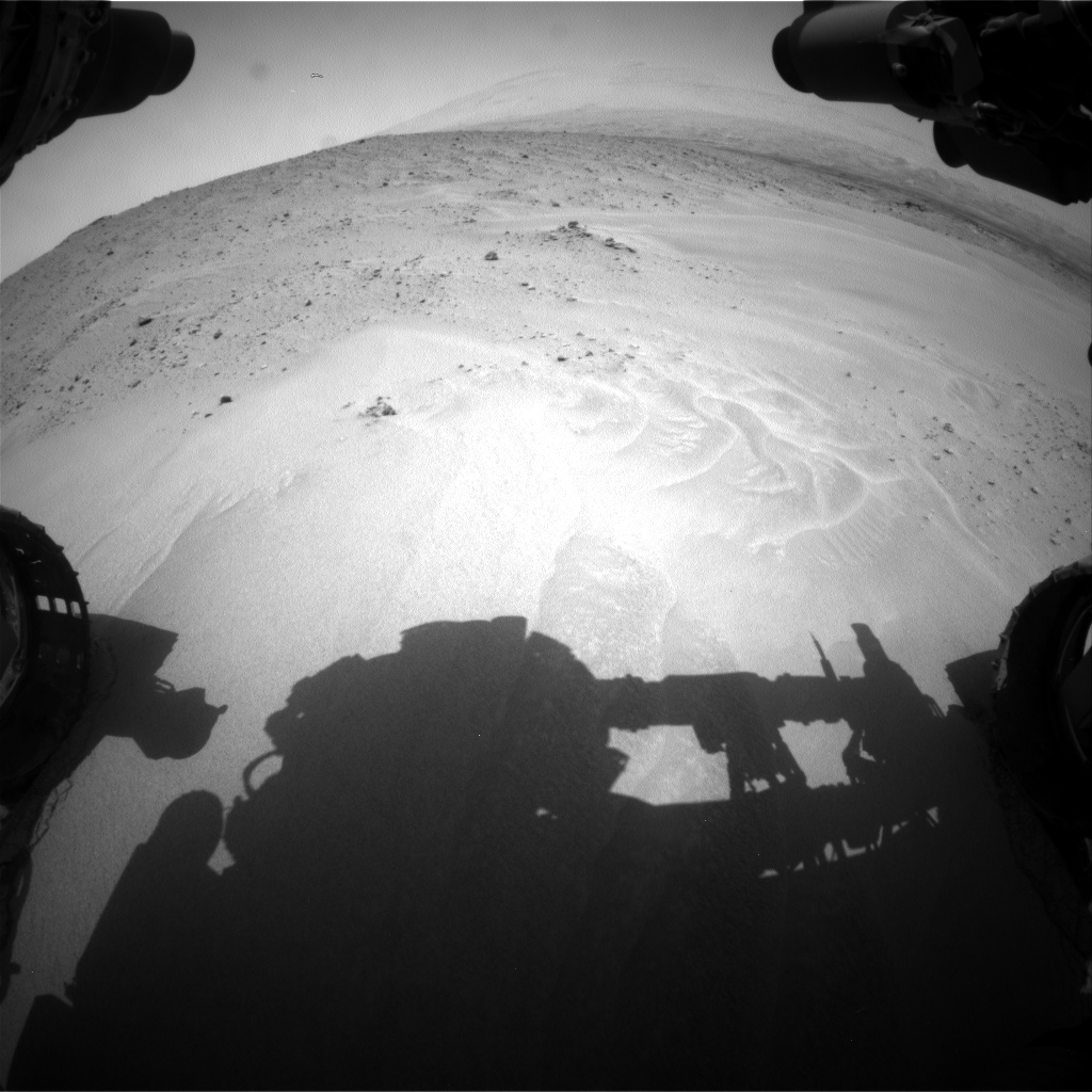 Nasa's Mars rover Curiosity acquired this image using its Front Hazard Avoidance Camera (Front Hazcam) on Sol 683, at drive 900, site number 38