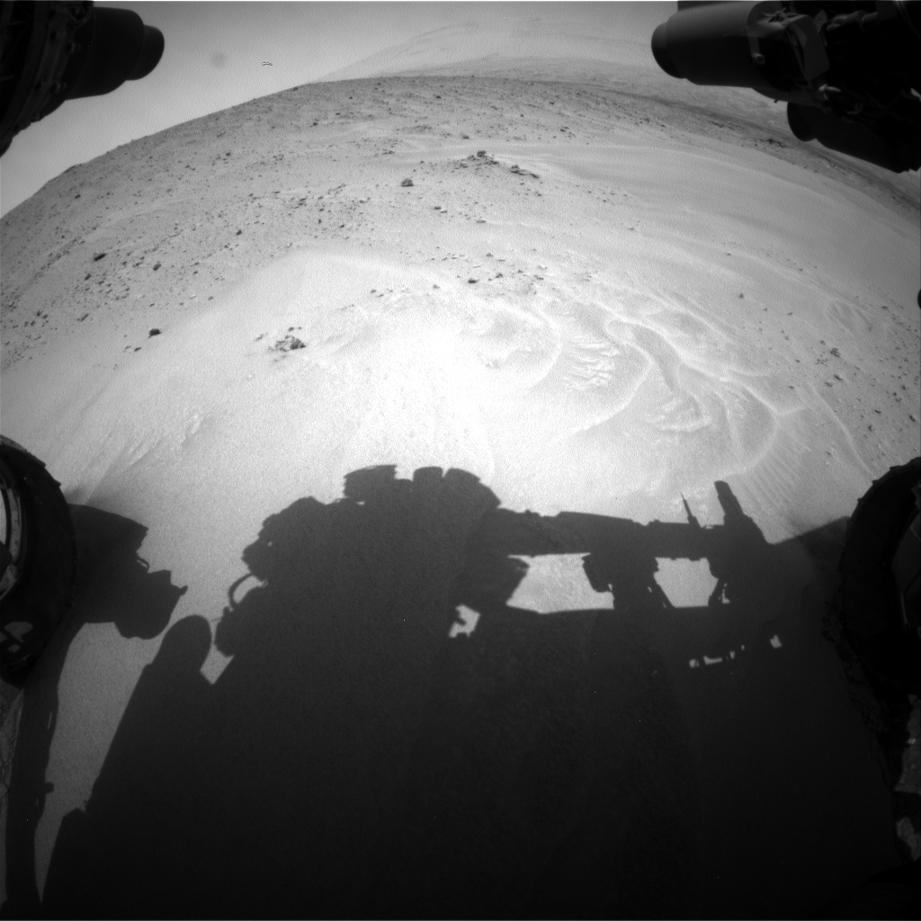 Nasa's Mars rover Curiosity acquired this image using its Front Hazard Avoidance Camera (Front Hazcam) on Sol 683, at drive 906, site number 38