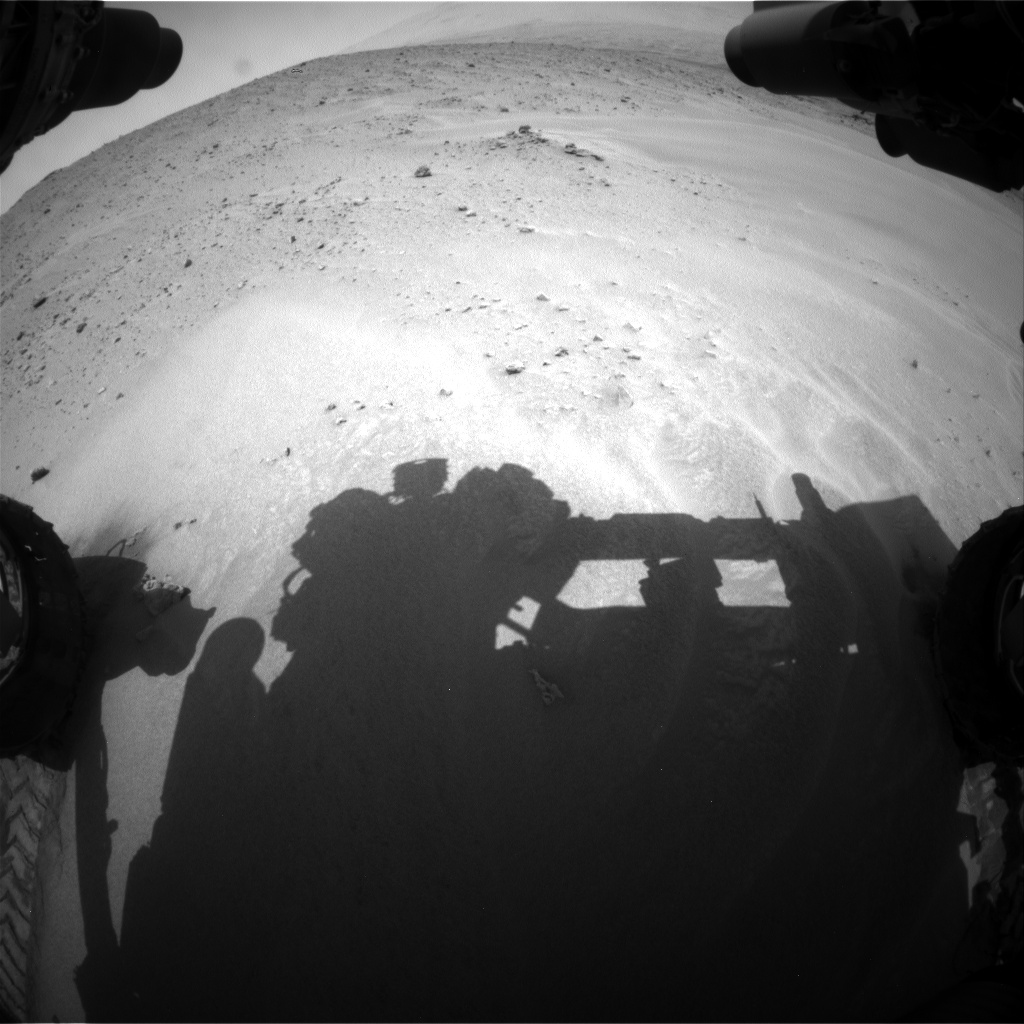 Nasa's Mars rover Curiosity acquired this image using its Front Hazard Avoidance Camera (Front Hazcam) on Sol 683, at drive 918, site number 38