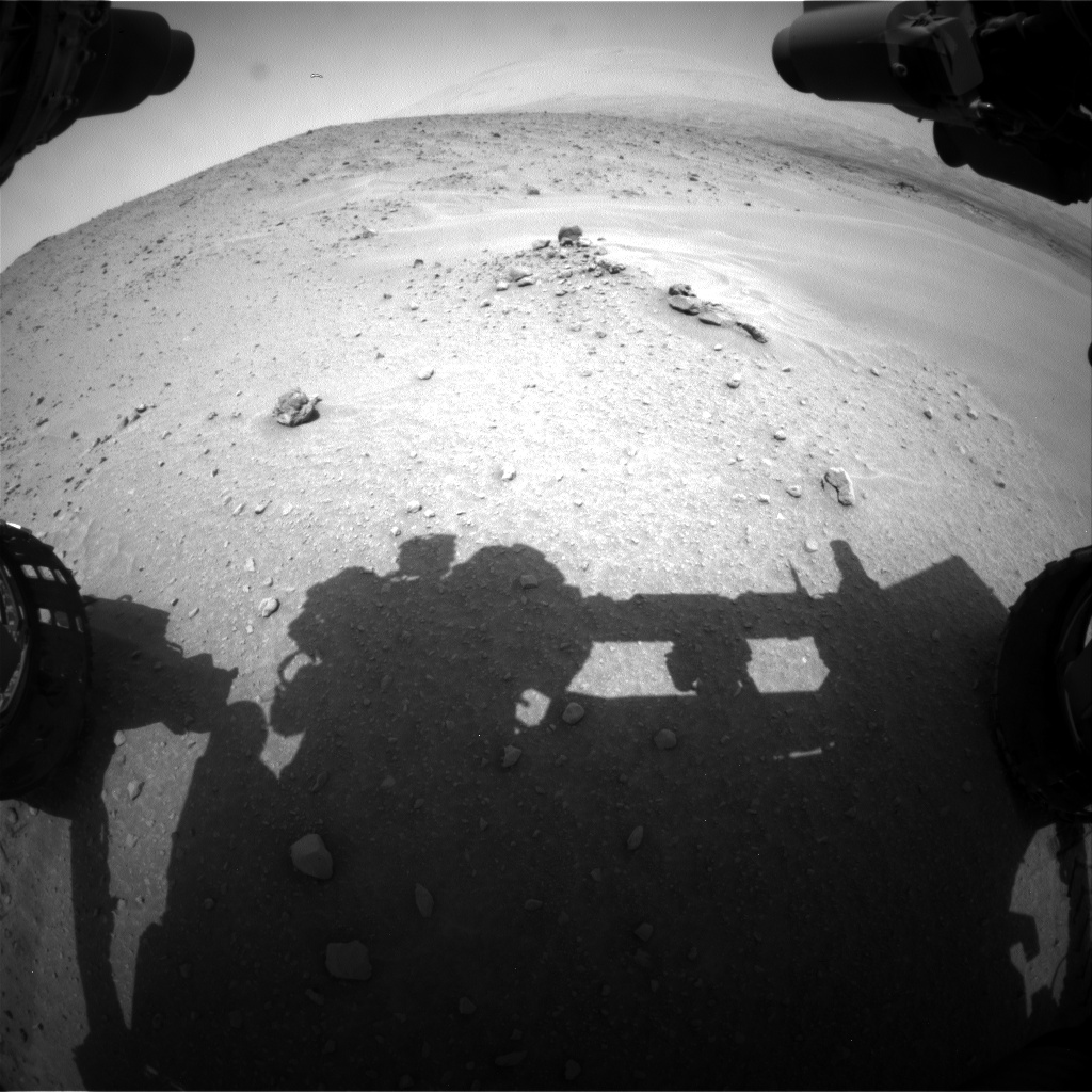 Nasa's Mars rover Curiosity acquired this image using its Front Hazard Avoidance Camera (Front Hazcam) on Sol 683, at drive 954, site number 38