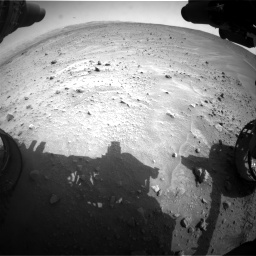 Nasa's Mars rover Curiosity acquired this image using its Front Hazard Avoidance Camera (Front Hazcam) on Sol 683, at drive 1236, site number 38