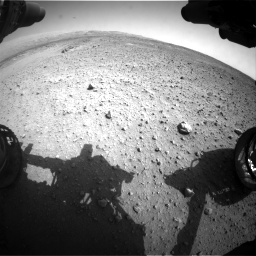 Nasa's Mars rover Curiosity acquired this image using its Front Hazard Avoidance Camera (Front Hazcam) on Sol 685, at drive 1728, site number 38