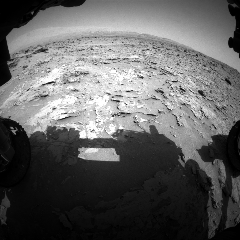 Nasa's Mars rover Curiosity acquired this image using its Front Hazard Avoidance Camera (Front Hazcam) on Sol 690, at drive 660, site number 39