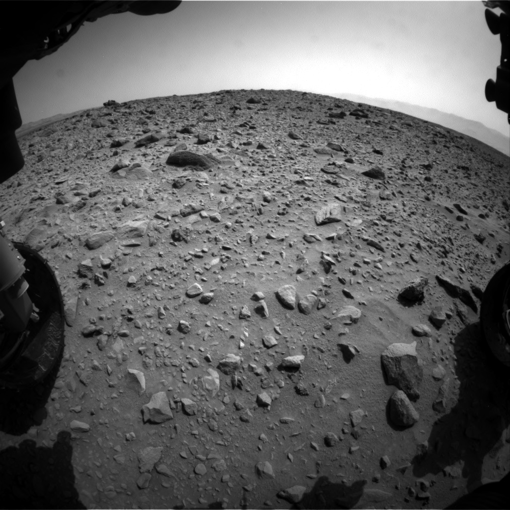 Nasa's Mars rover Curiosity acquired this image using its Front Hazard Avoidance Camera (Front Hazcam) on Sol 692, at drive 1080, site number 39