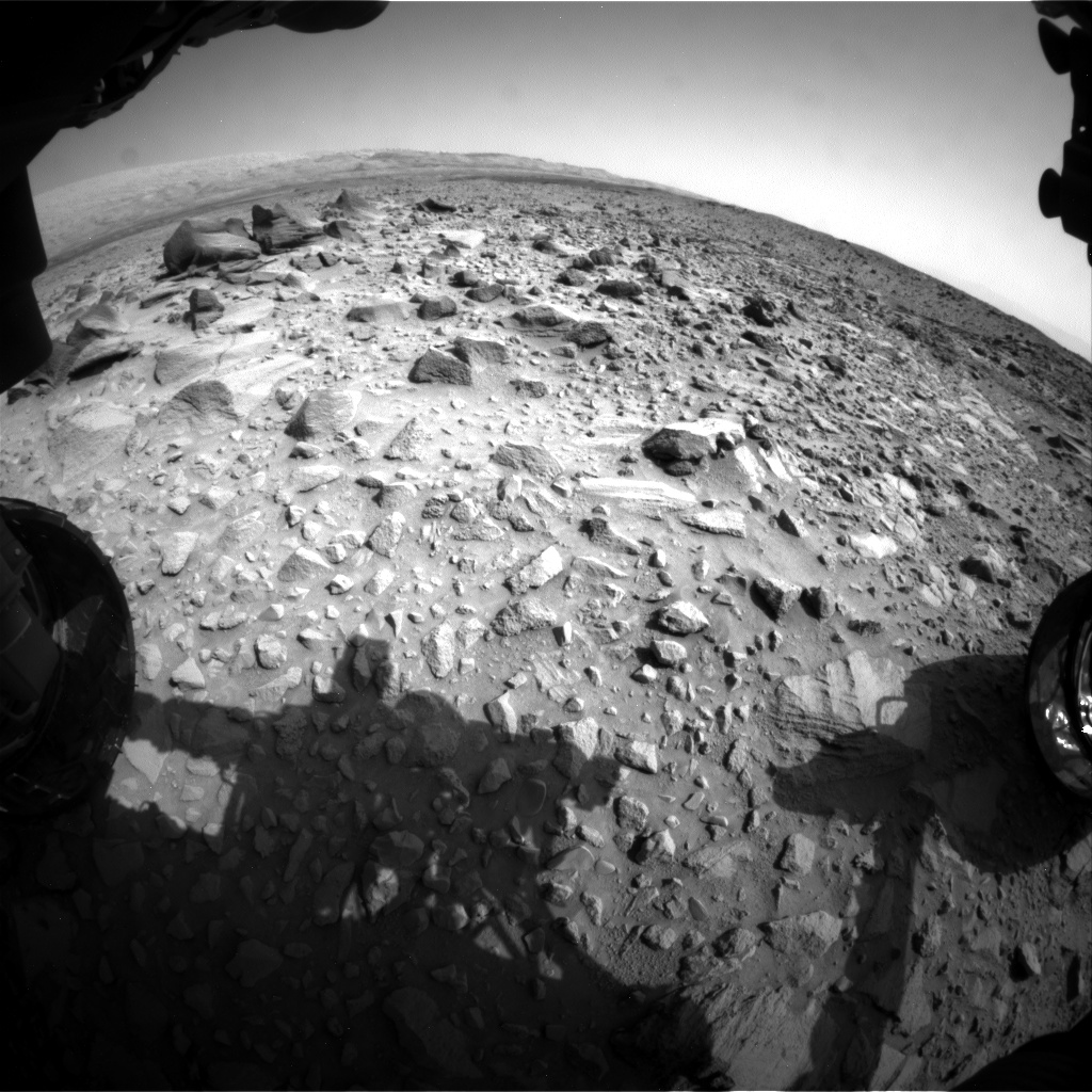 Nasa's Mars rover Curiosity acquired this image using its Front Hazard Avoidance Camera (Front Hazcam) on Sol 692, at drive 1176, site number 39