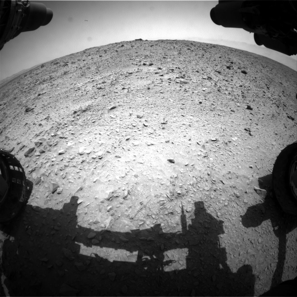 Nasa's Mars rover Curiosity acquired this image using its Front Hazard Avoidance Camera (Front Hazcam) on Sol 692, at drive 924, site number 39