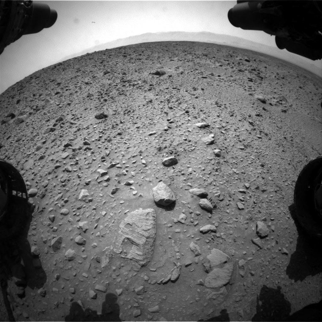 Nasa's Mars rover Curiosity acquired this image using its Front Hazard Avoidance Camera (Front Hazcam) on Sol 692, at drive 984, site number 39