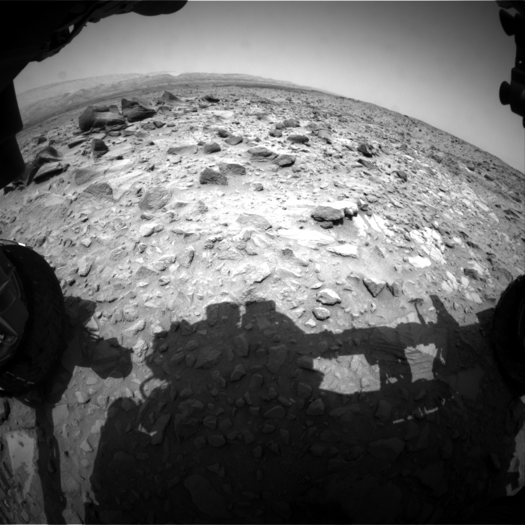Nasa's Mars rover Curiosity acquired this image using its Front Hazard Avoidance Camera (Front Hazcam) on Sol 694, at drive 1176, site number 39