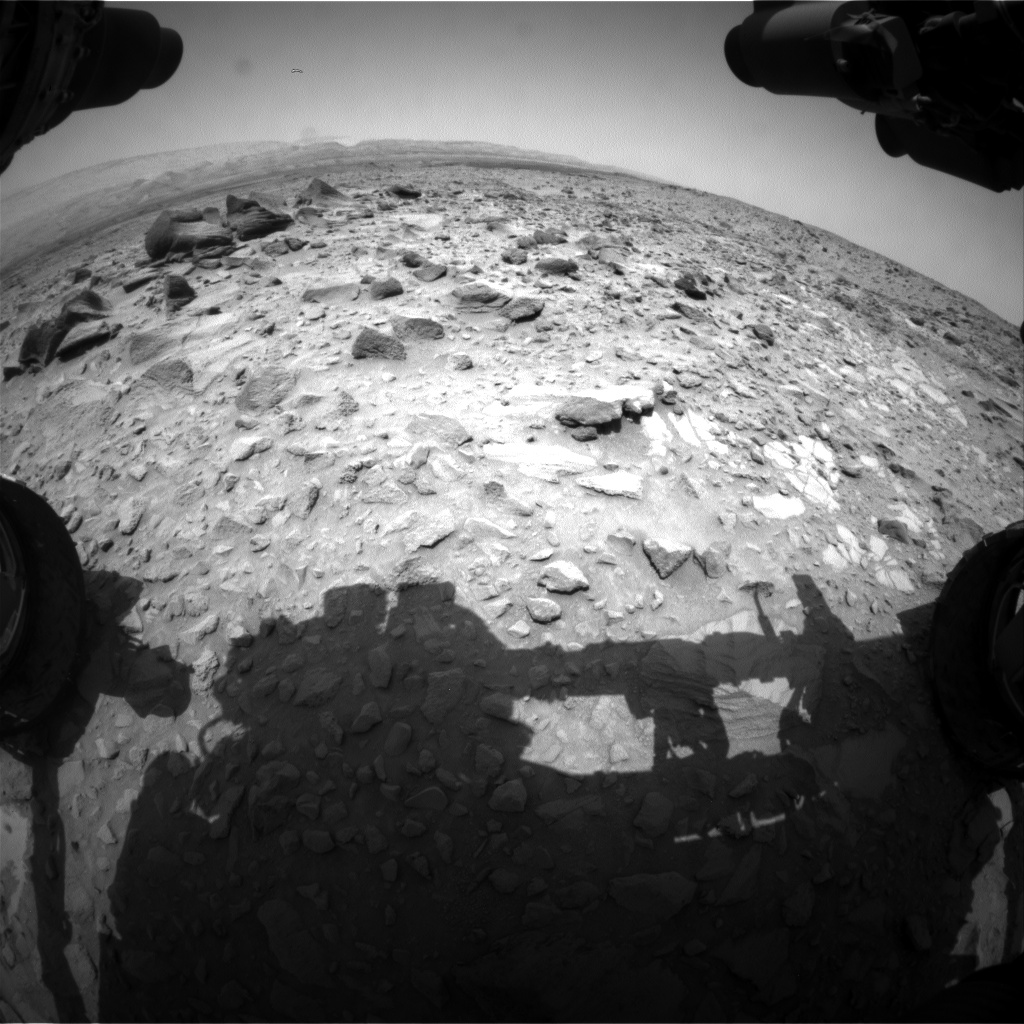 Nasa's Mars rover Curiosity acquired this image using its Front Hazard Avoidance Camera (Front Hazcam) on Sol 694, at drive 1176, site number 39