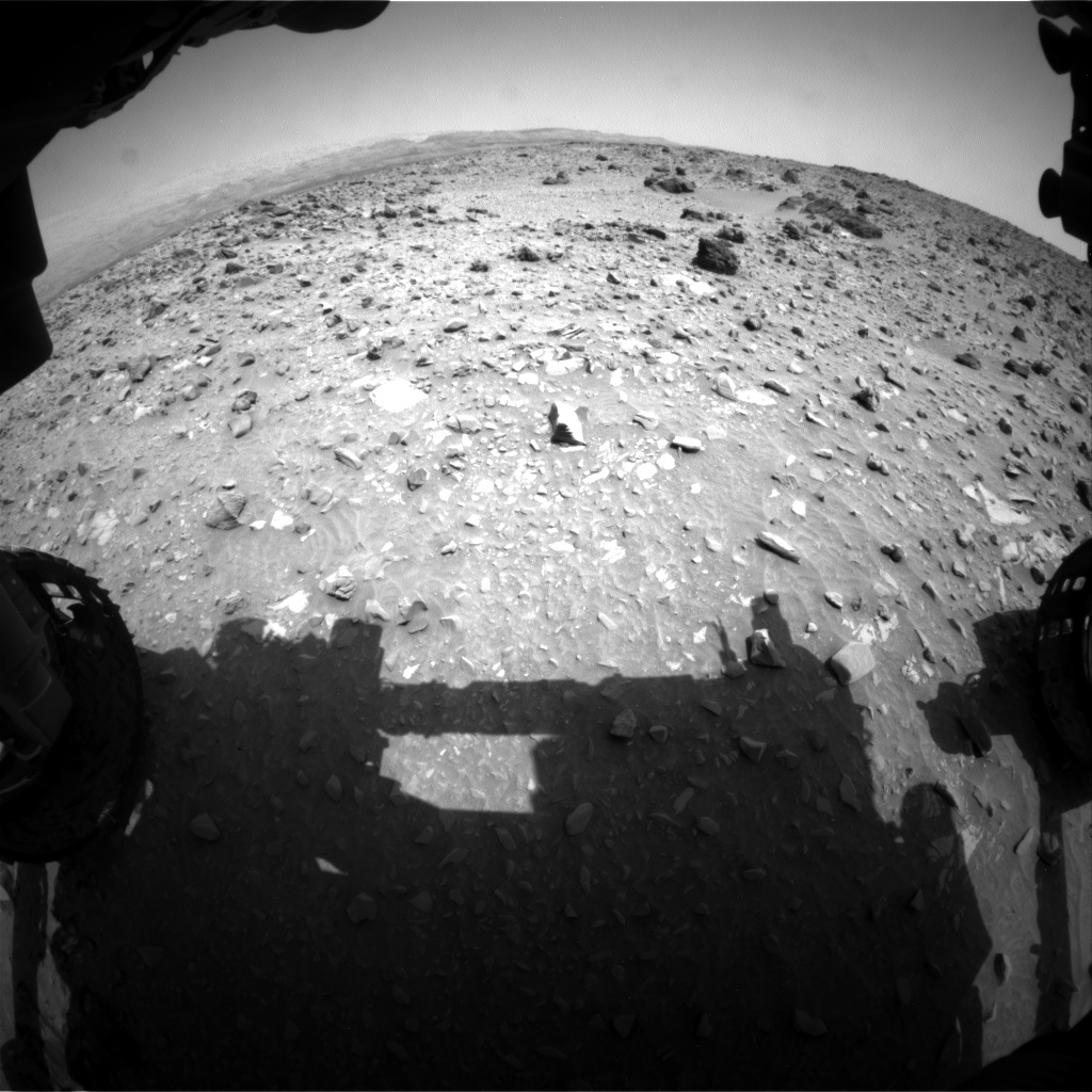 Nasa's Mars rover Curiosity acquired this image using its Front Hazard Avoidance Camera (Front Hazcam) on Sol 695, at drive 1396, site number 39