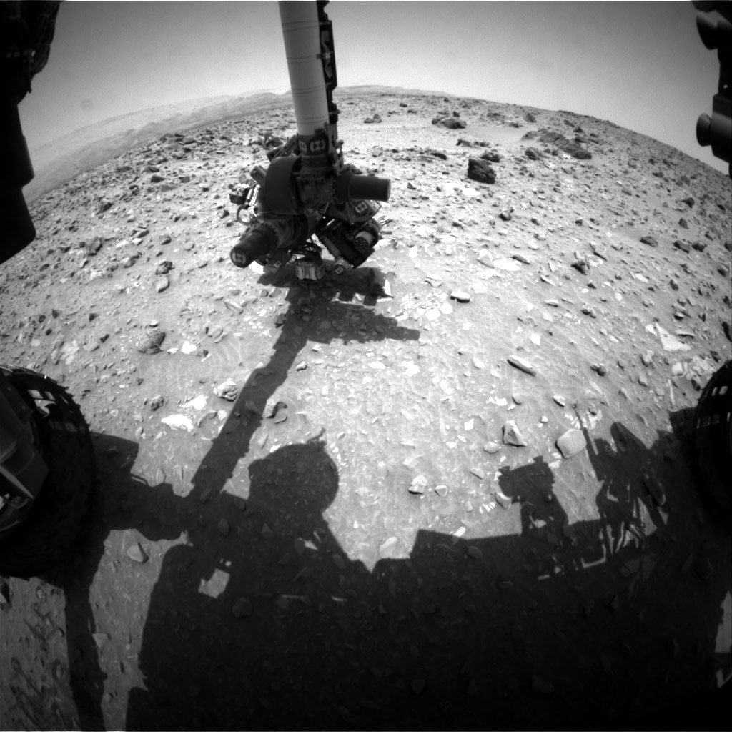 Nasa's Mars rover Curiosity acquired this image using its Front Hazard Avoidance Camera (Front Hazcam) on Sol 696, at drive 1396, site number 39