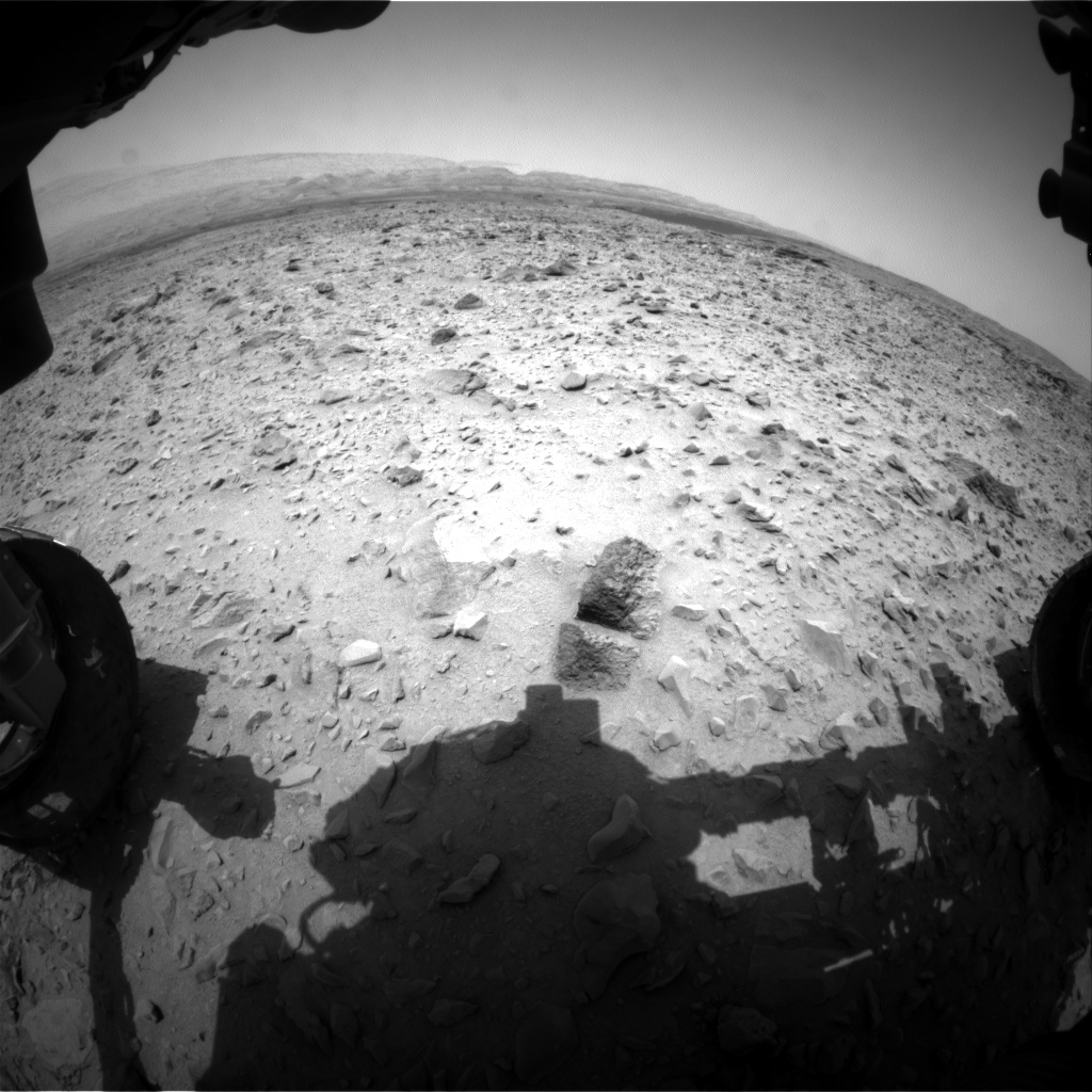 Nasa's Mars rover Curiosity acquired this image using its Front Hazard Avoidance Camera (Front Hazcam) on Sol 701, at drive 1552, site number 39