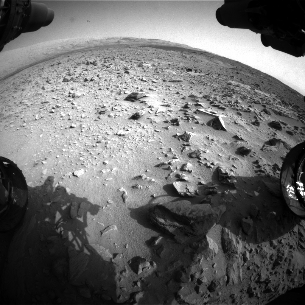 Nasa's Mars rover Curiosity acquired this image using its Front Hazard Avoidance Camera (Front Hazcam) on Sol 702, at drive 1666, site number 39
