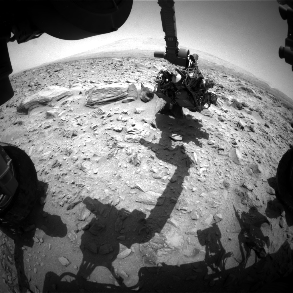 Nasa's Mars rover Curiosity acquired this image using its Front Hazard Avoidance Camera (Front Hazcam) on Sol 706, at drive 0, site number 40