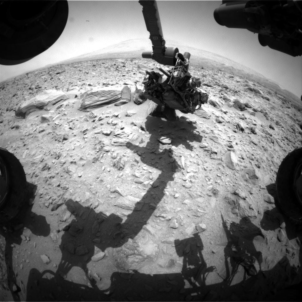 Nasa's Mars rover Curiosity acquired this image using its Front Hazard Avoidance Camera (Front Hazcam) on Sol 706, at drive 0, site number 40