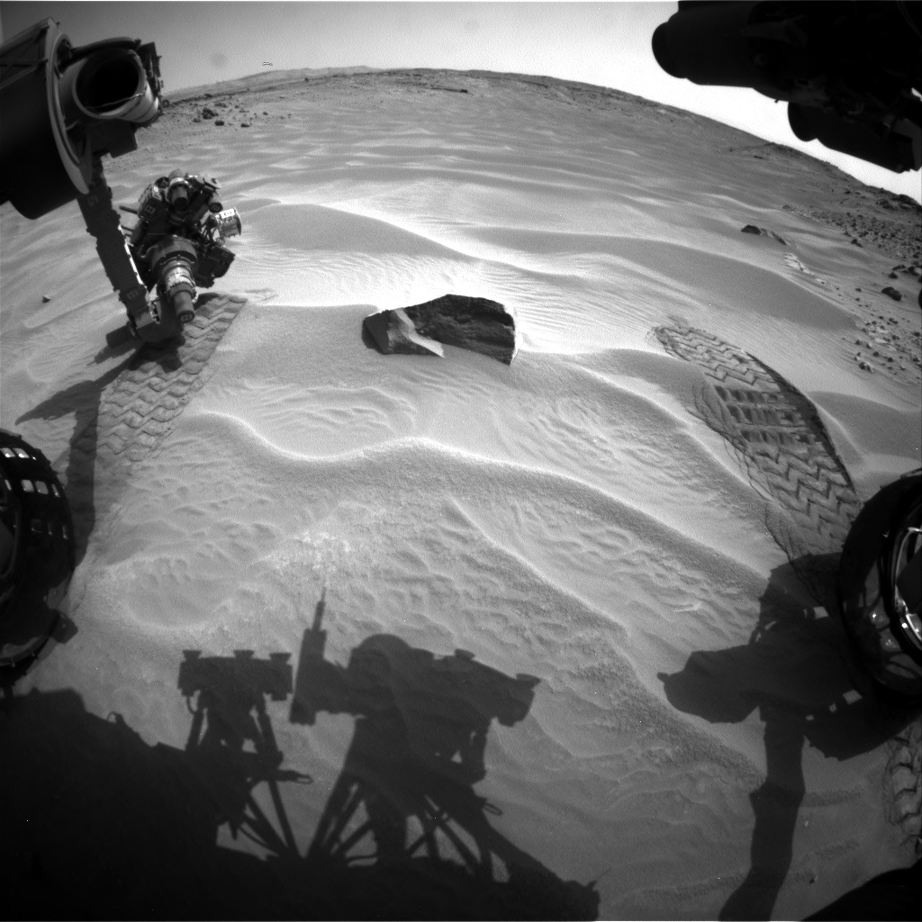 Nasa's Mars rover Curiosity acquired this image using its Front Hazard Avoidance Camera (Front Hazcam) on Sol 707, at drive 200, site number 40