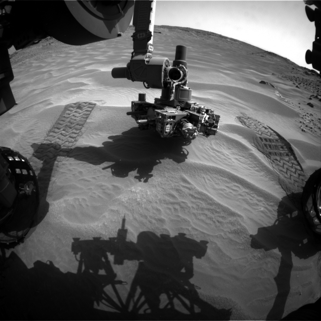 Nasa's Mars rover Curiosity acquired this image using its Front Hazard Avoidance Camera (Front Hazcam) on Sol 708, at drive 200, site number 40