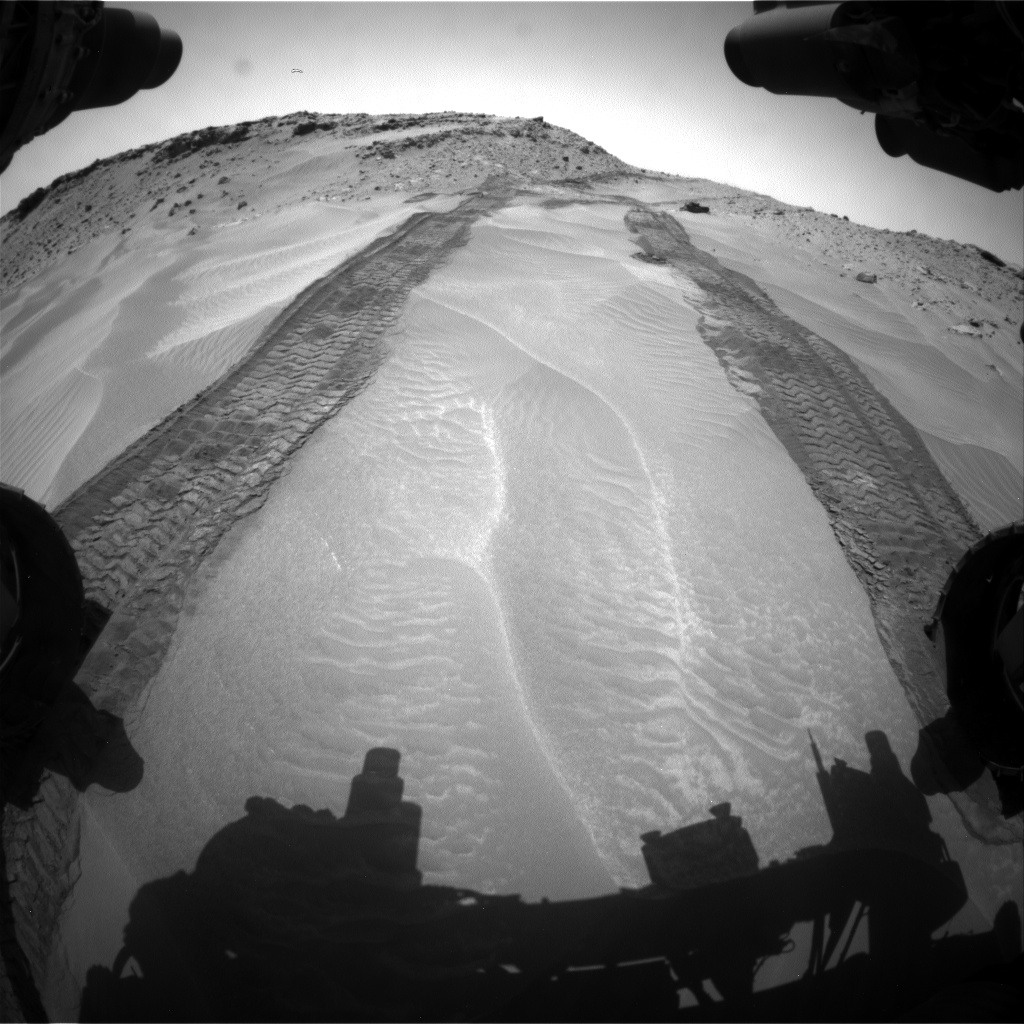 Nasa's Mars rover Curiosity acquired this image using its Front Hazard Avoidance Camera (Front Hazcam) on Sol 709, at drive 320, site number 40