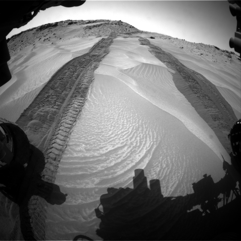 Nasa's Mars rover Curiosity acquired this image using its Front Hazard Avoidance Camera (Front Hazcam) on Sol 710, at drive 372, site number 40