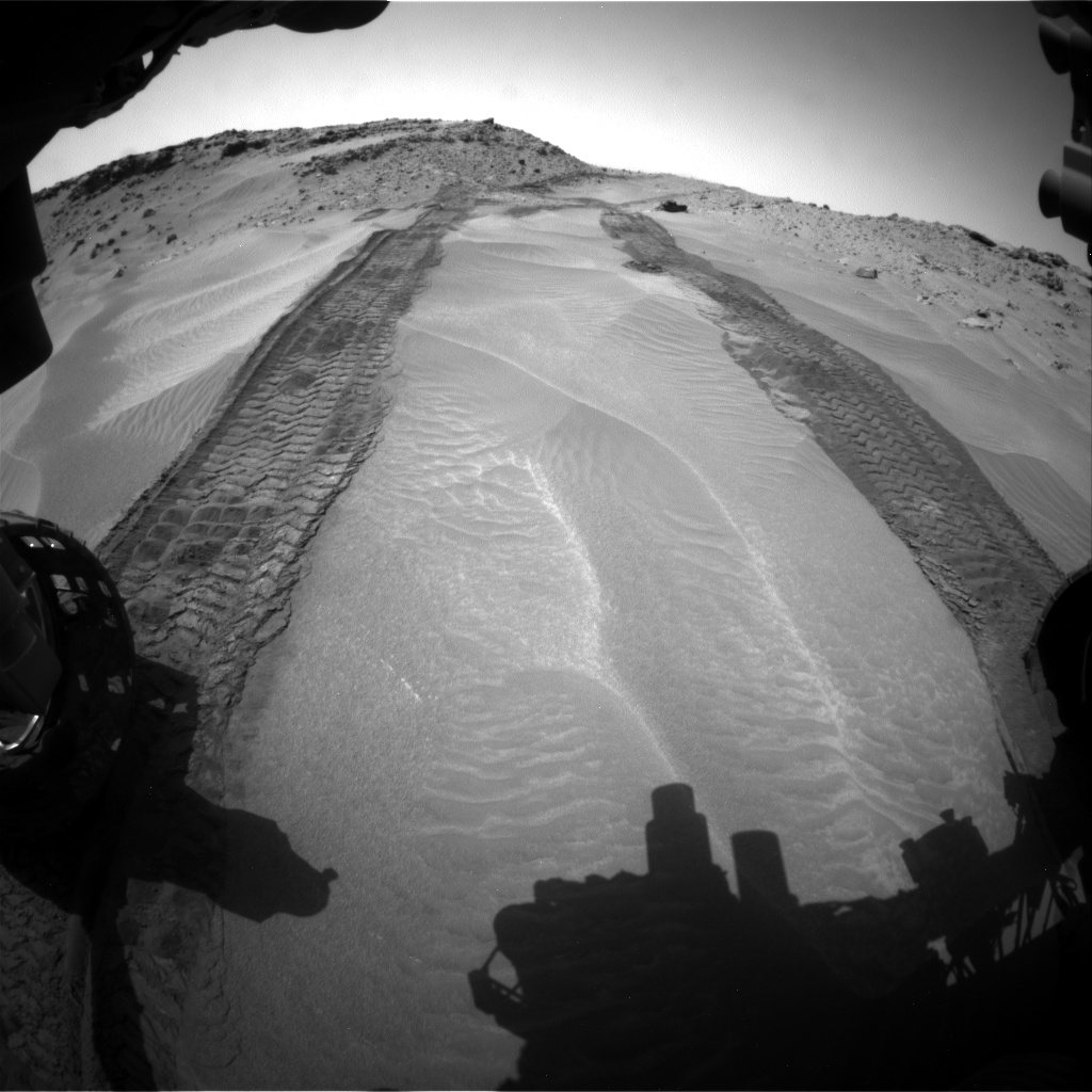 Nasa's Mars rover Curiosity acquired this image using its Front Hazard Avoidance Camera (Front Hazcam) on Sol 710, at drive 396, site number 40