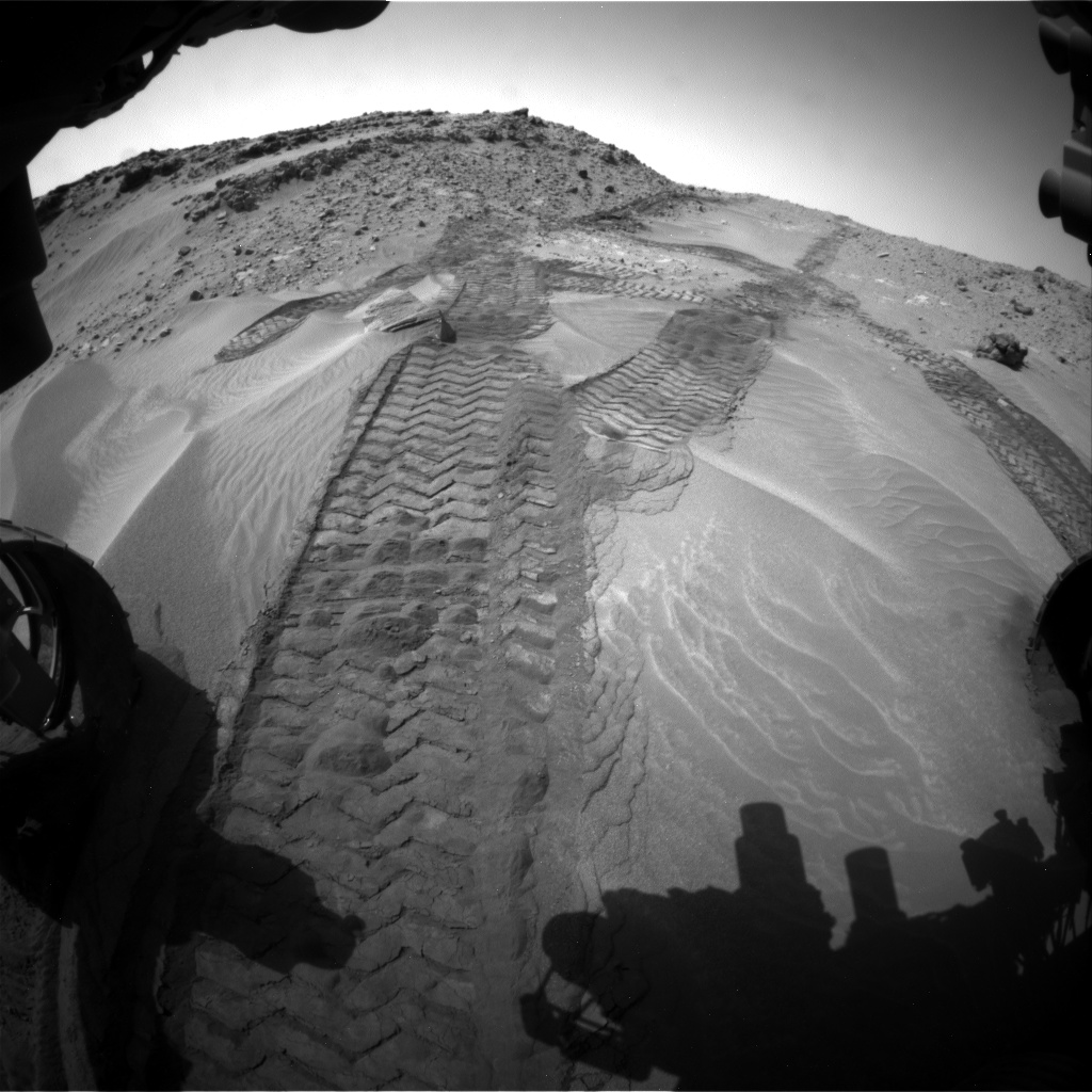 Nasa's Mars rover Curiosity acquired this image using its Front Hazard Avoidance Camera (Front Hazcam) on Sol 710, at drive 480, site number 40