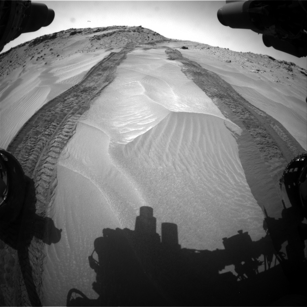 Nasa's Mars rover Curiosity acquired this image using its Front Hazard Avoidance Camera (Front Hazcam) on Sol 710, at drive 384, site number 40