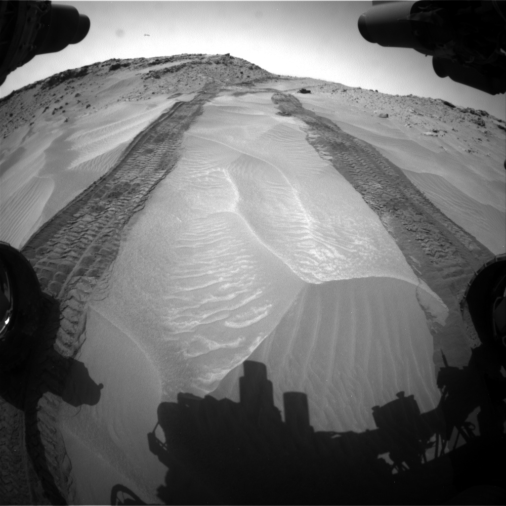 Nasa's Mars rover Curiosity acquired this image using its Front Hazard Avoidance Camera (Front Hazcam) on Sol 710, at drive 390, site number 40