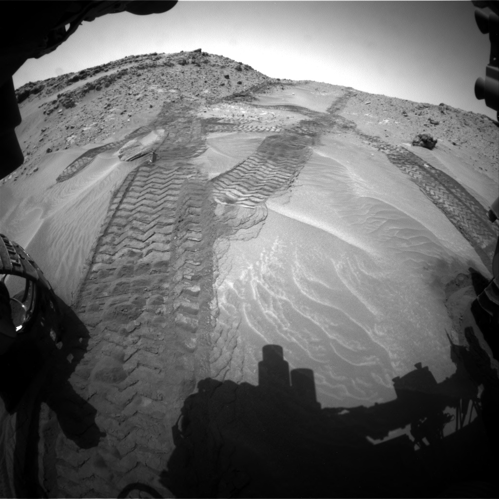 Nasa's Mars rover Curiosity acquired this image using its Front Hazard Avoidance Camera (Front Hazcam) on Sol 711, at drive 492, site number 40