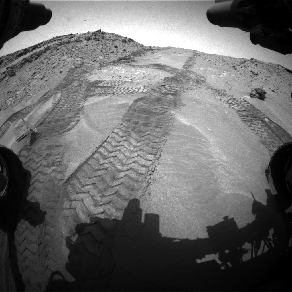 Nasa's Mars rover Curiosity acquired this image using its Front Hazard Avoidance Camera (Front Hazcam) on Sol 711, at drive 516, site number 40