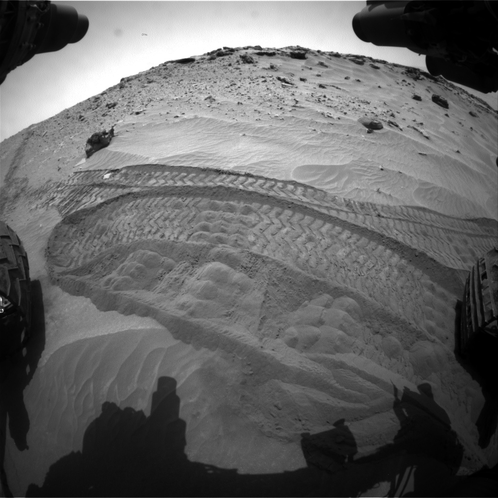 Nasa's Mars rover Curiosity acquired this image using its Front Hazard Avoidance Camera (Front Hazcam) on Sol 712, at drive 540, site number 40