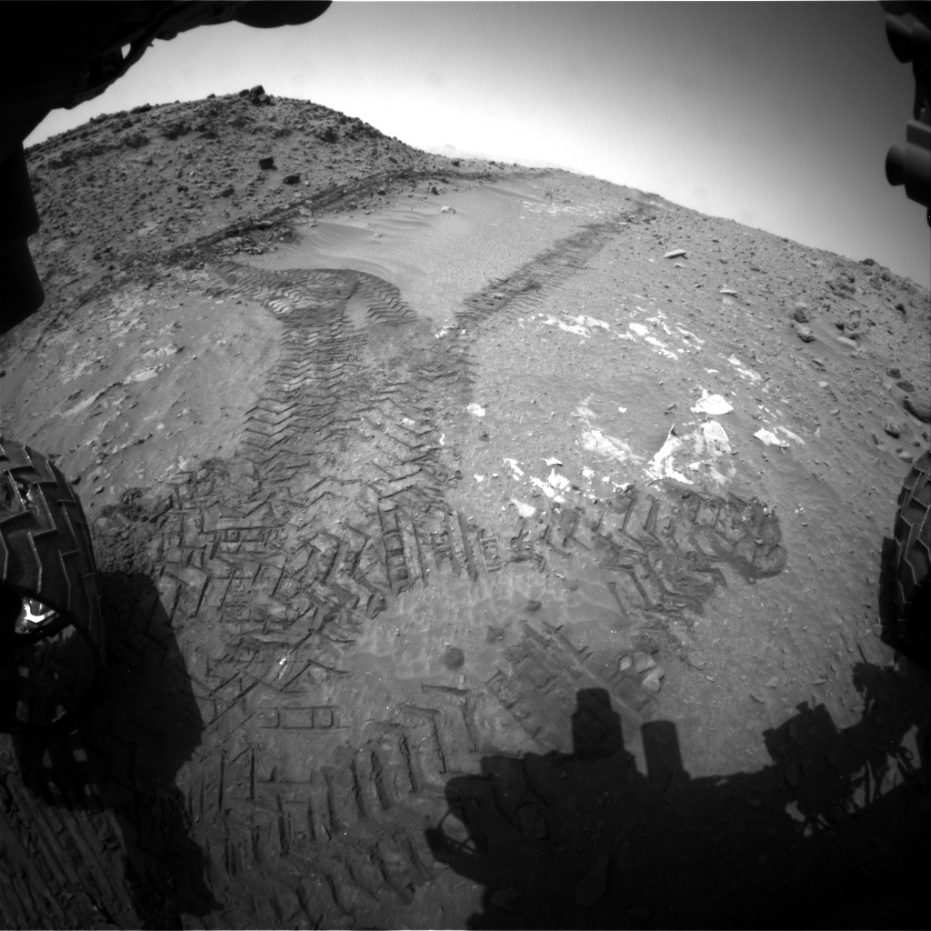 Nasa's Mars rover Curiosity acquired this image using its Front Hazard Avoidance Camera (Front Hazcam) on Sol 713, at drive 624, site number 40
