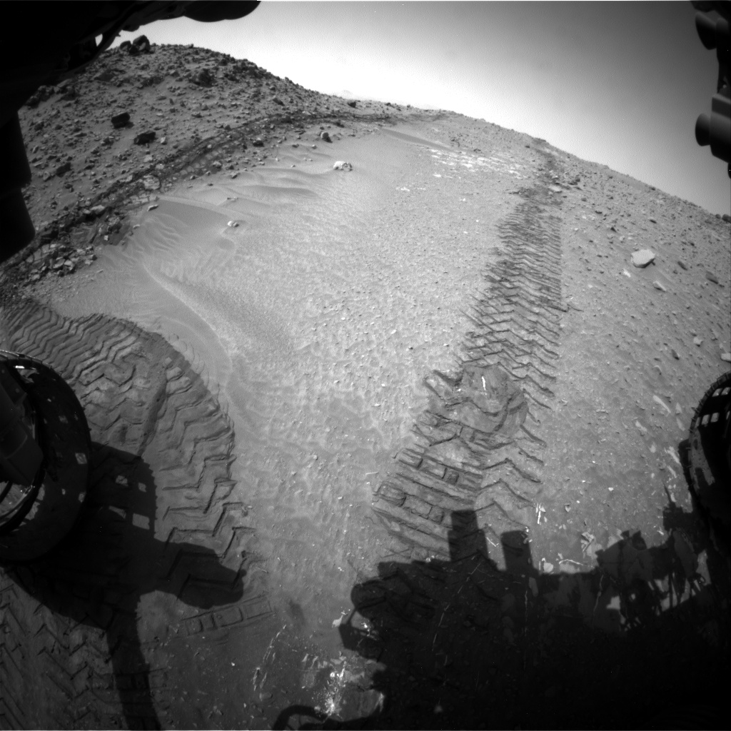 Nasa's Mars rover Curiosity acquired this image using its Front Hazard Avoidance Camera (Front Hazcam) on Sol 713, at drive 636, site number 40