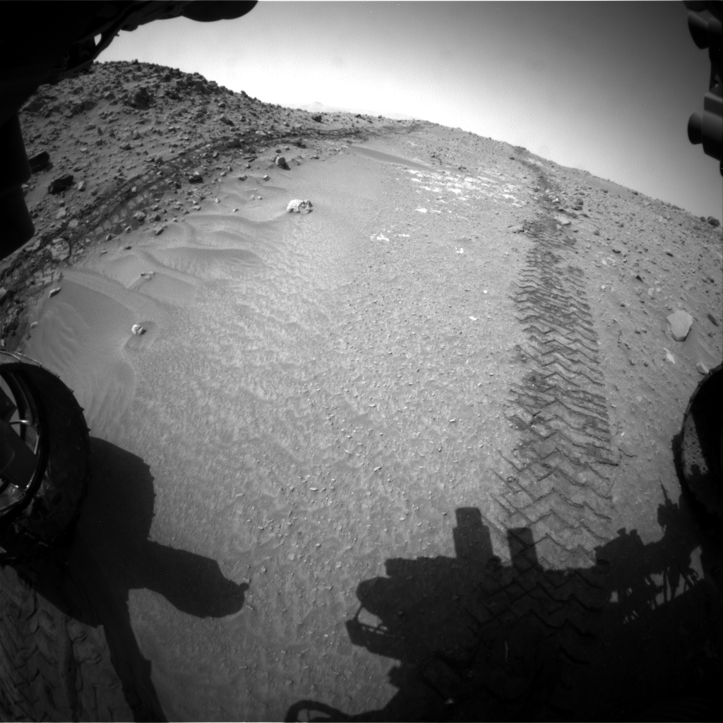 Nasa's Mars rover Curiosity acquired this image using its Front Hazard Avoidance Camera (Front Hazcam) on Sol 713, at drive 642, site number 40