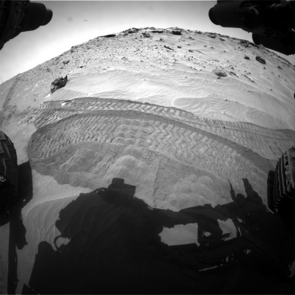 Nasa's Mars rover Curiosity acquired this image using its Front Hazard Avoidance Camera (Front Hazcam) on Sol 713, at drive 540, site number 40