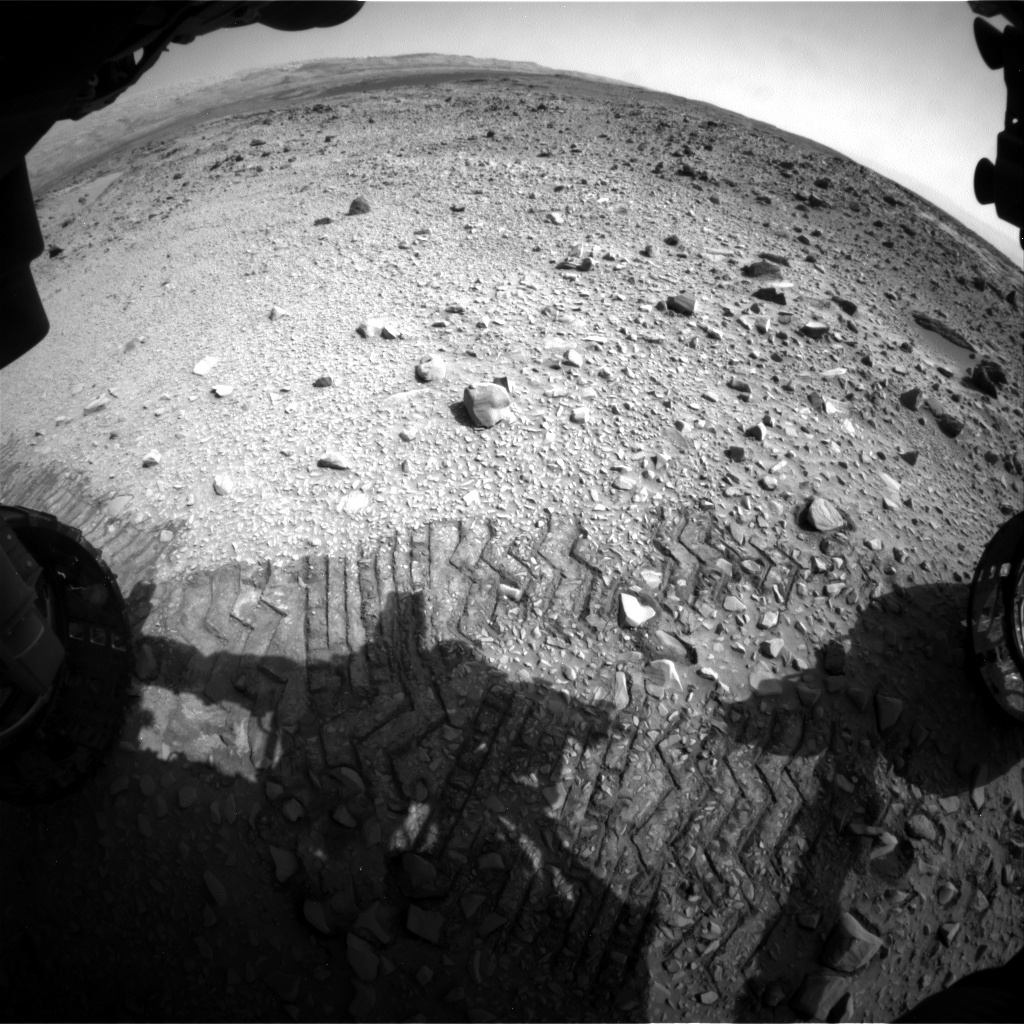 Nasa's Mars rover Curiosity acquired this image using its Front Hazard Avoidance Camera (Front Hazcam) on Sol 714, at drive 1000, site number 40