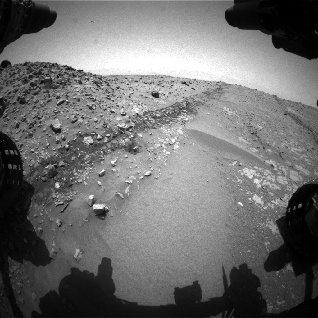 Nasa's Mars rover Curiosity acquired this image using its Front Hazard Avoidance Camera (Front Hazcam) on Sol 714, at drive 660, site number 40