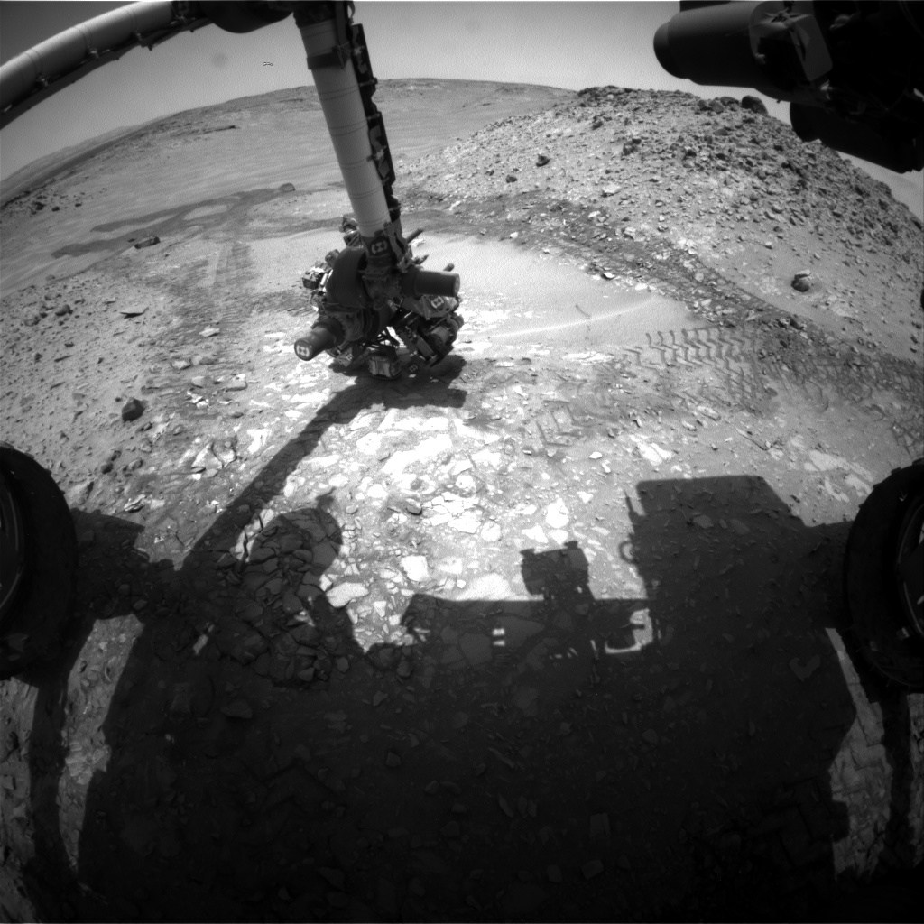 Nasa's Mars rover Curiosity acquired this image using its Front Hazard Avoidance Camera (Front Hazcam) on Sol 723, at drive 1378, site number 40