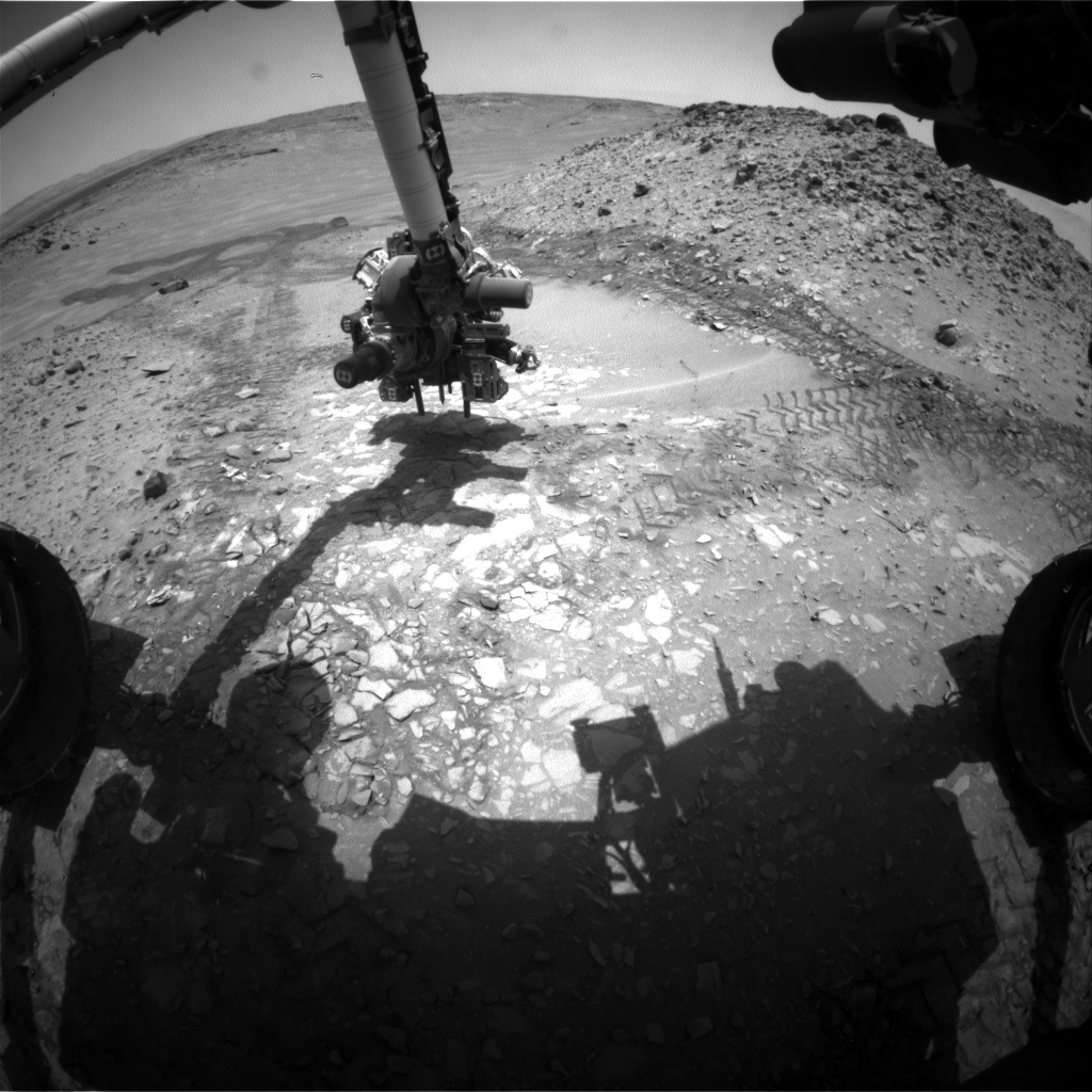 Nasa's Mars rover Curiosity acquired this image using its Front Hazard Avoidance Camera (Front Hazcam) on Sol 726, at drive 1378, site number 40