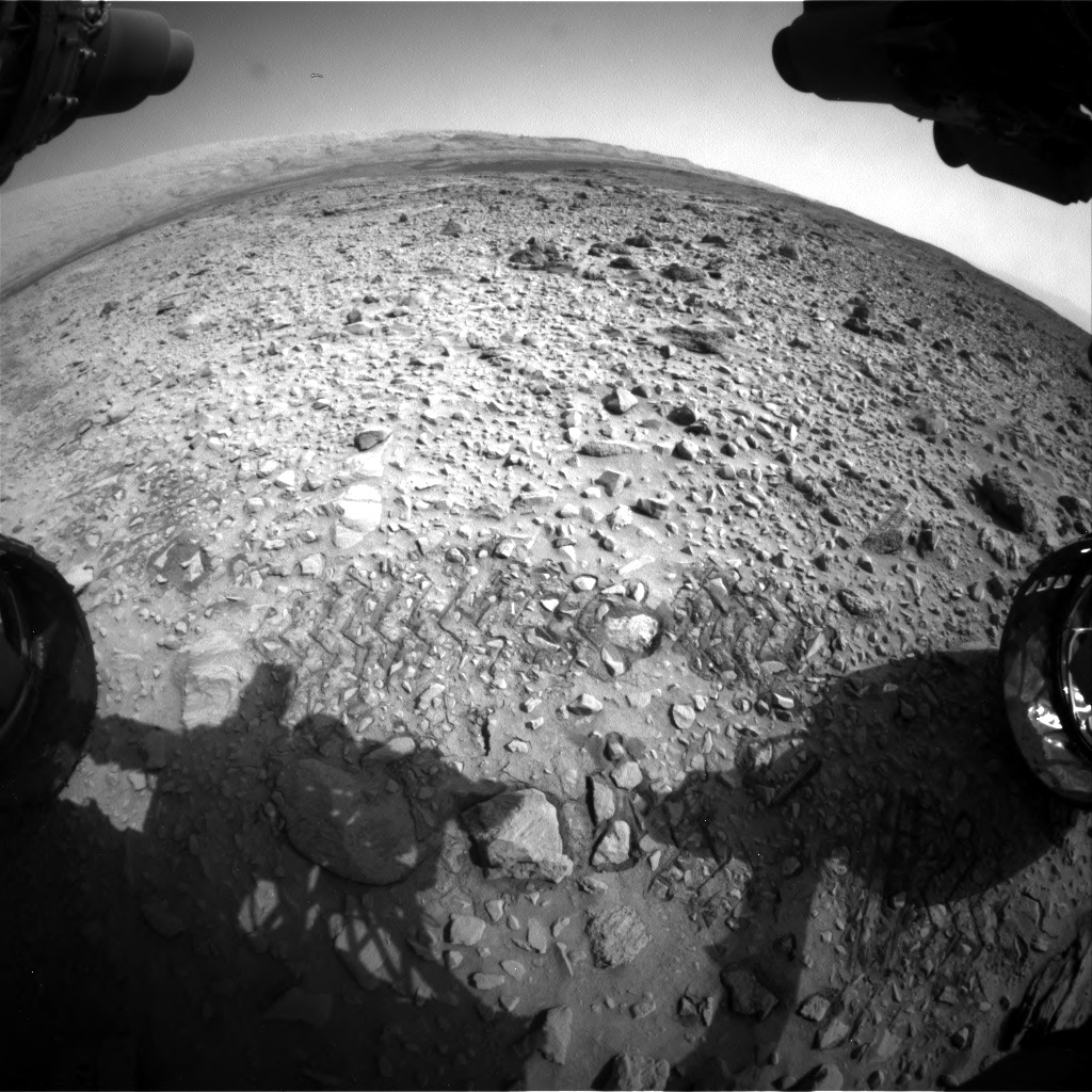 Nasa's Mars rover Curiosity acquired this image using its Front Hazard Avoidance Camera (Front Hazcam) on Sol 729, at drive 1850, site number 40